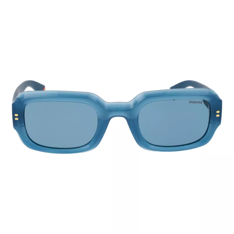Polaroid PLD6239SX51MV Gafas de sol rectangulares unisex - Montura negra lentes grises 51 mm
