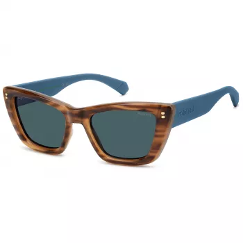 Polaroid PLD6242SXXDP Gafas de sol mujer - Montura square/pantos, lentes de policarbonato polarizadas, protección UV400, ancho de lente 54mm