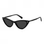 Gafas de sol de mujer Polaroid PLD6246S807 rectangulares - Montura negra, lentes polarizadas grises, 52 mm