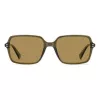 Polaroid PLD6247S09Q Gafas de sol rectangulares polarizadas para hombre - Montura negra lentes grises 56mm