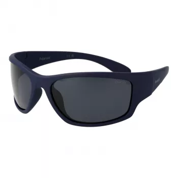 Polaroid PLD7005S63863 Gafas de sol rectangulares unisex - Negro/Gris - Polarizadas UV400
