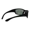 Polaroid PLD7005S63YYV Gafas de sol rectangulares unisex - Montura negra lentes grises 63mm