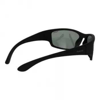 Polaroid PLD7005S63YYV Gafas de sol rectangulares unisex - Montura negra lentes grises 63mm