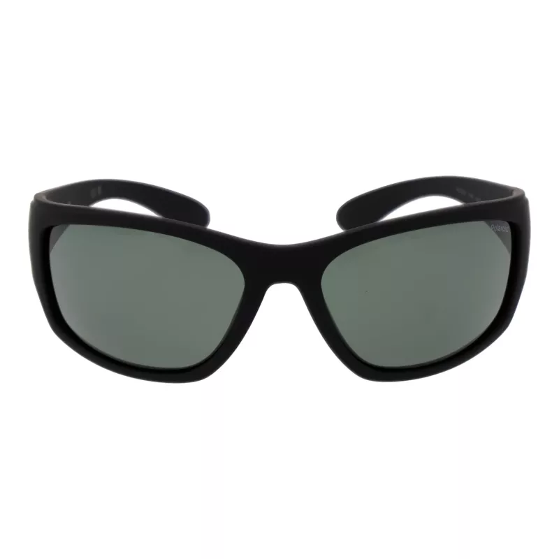 Polaroid PLD7005S63YYV Gafas de sol rectangulares unisex - Montura negra lentes grises 63mm