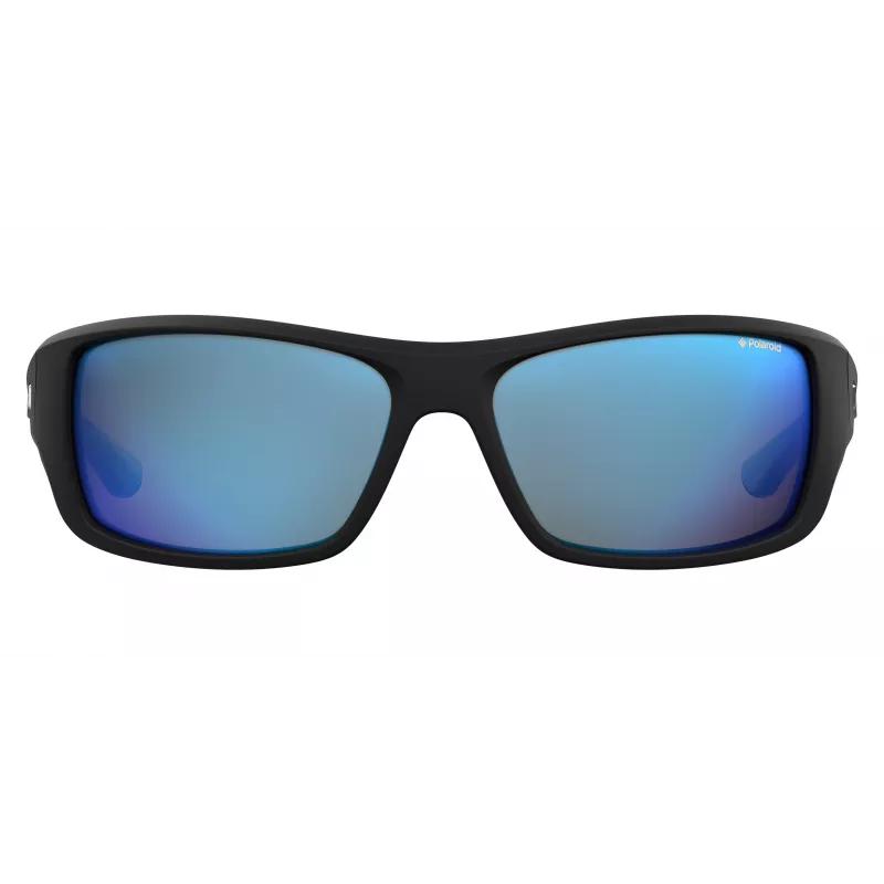 Polaroid PLD7013SEL95X Gafas de sol polarizadas para hombre - Montura negra mate, lentes grises