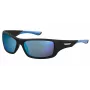 Polaroid PLD7013SEL95X Gafas de sol polarizadas para hombre - Montura negra mate, lentes grises