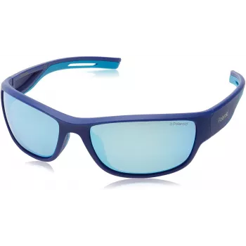 Gafas de sol unisex POLAROID PLD7028S-242 - lentes polarizadas grises - montura negra - 60/17/125 mm