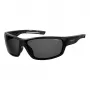 POLAROID PLD7029S807 Gafas de sol deportivas unisex - Lentes polarizadas grises - Montura negra