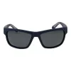 Polaroid PLD7031S59FLL Gafas de sol rectangulares de hombre - Montura negro mate, lentes polarizadas grises, 59 mm