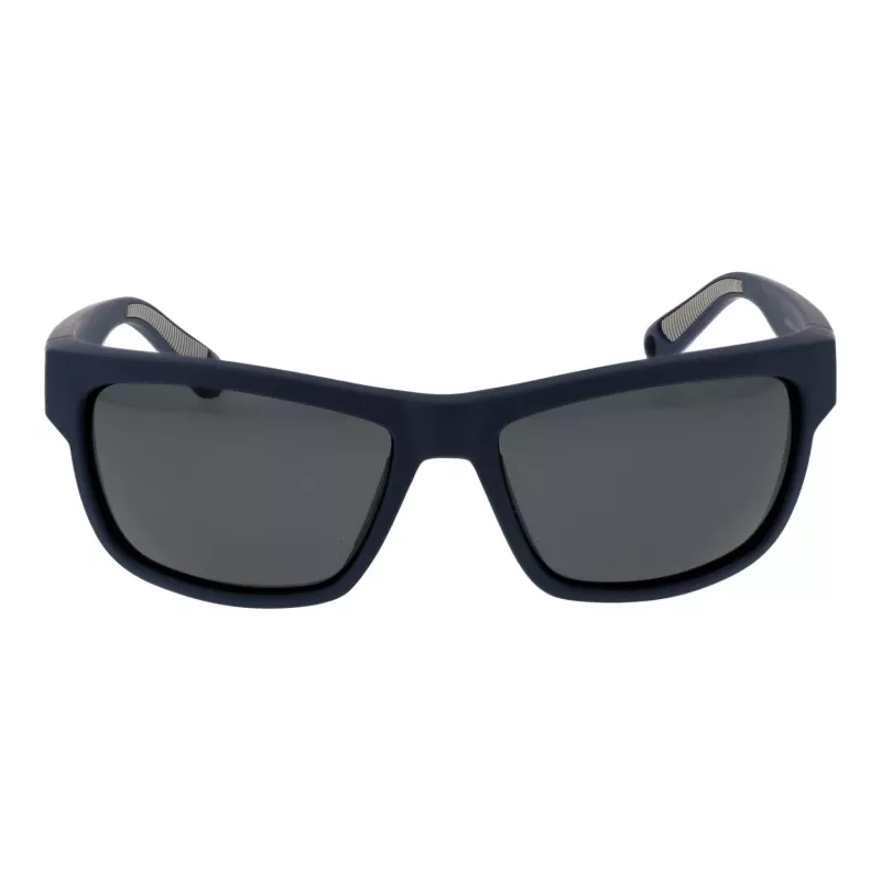 Polaroid PLD7031S59FLL Gafas de sol rectangulares de hombre - Montura negro mate, lentes polarizadas grises, 59 mm
