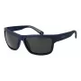 Polaroid PLD7031S59FLL Gafas de sol rectangulares de hombre - Montura negro mate, lentes polarizadas grises, 59 mm