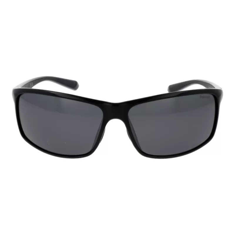 Polaroid PLD7036S63807 Gafas de sol rectangular unisex - Montura negra lentes grises