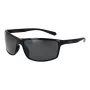 Polaroid PLD7036S63807 Gafas de sol rectangular unisex - Montura negra lentes grises