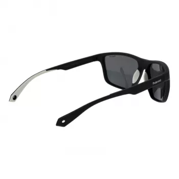 Gafas de sol polarizadas de hombre POLAROID PLD7040S5908A rectangulares - montura gris lentes grises 59mm