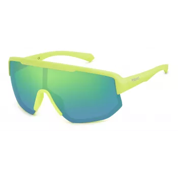Gafas de sol polarizadas unisex POLAROID PLD7047S4AN – montura negra, lentes grises, estilo shield, 99/1/135 mm