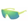 Gafas de sol polarizadas unisex POLAROID PLD7047S4AN – montura negra, lentes grises, estilo shield, 99/1/135 mm