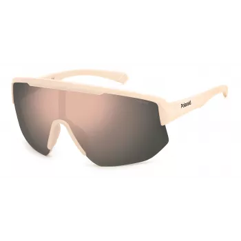 Polaroid PLD7047SZ1P Gafas de sol unisex shield - montura negra lente gris polarizada 99mm