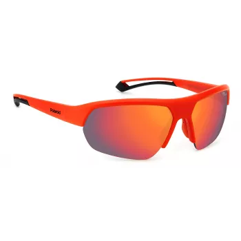 Gafas de sol unisex POLAROID PLD7048S0Z3G6 estilo aviador - Havana/verde, 65/17/130 mm