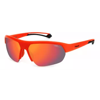 Gafas de sol unisex POLAROID PLD7048S0Z3G6 estilo aviador - Havana/verde, 65/17/130 mm