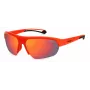Gafas de sol unisex POLAROID PLD7048S0Z3G6 estilo aviador - Havana/verde, 65/17/130 mm