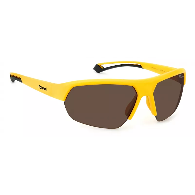 Polaroid PLD7048S2V7G6 Gafas de sol unisex - Havana/Montura marrón, lentes polarizadas verdes, 65/17/130 mm