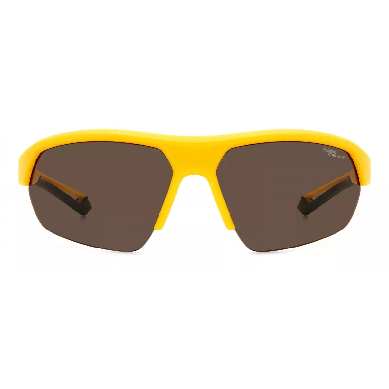 Polaroid PLD7048S2V7G6 Gafas de sol unisex - Havana/Montura marrón, lentes polarizadas verdes, 65/17/130 mm