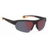 Gafas de sol aviador unisex Polaroid PLD7048S8LZG6 - Lentes grises, montura negra