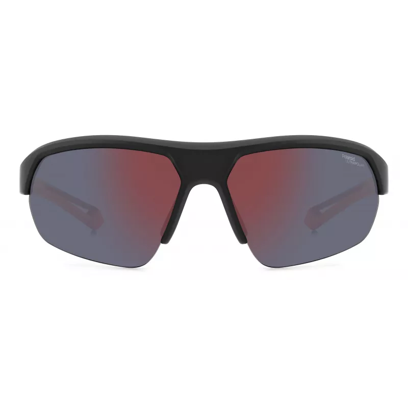 Gafas de sol aviador unisex Polaroid PLD7048S8LZG6 - Lentes grises, montura negra