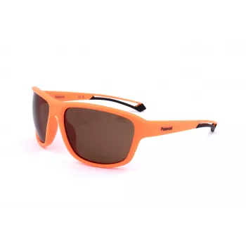 POLAROID PLD7049S2M5 Gafas de sol unisex deportivas - montura negra mate, lentes grises polarizadas