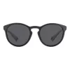 Polaroid PLD7050S003 Gafas de sol rectangulares unisex - montura negra, lentes grises polarizadas