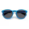POLAROID PLD7050SMVU Gafas de sol cuadradas unisex - Montura negra mate, lente gris polarizada, 52mm