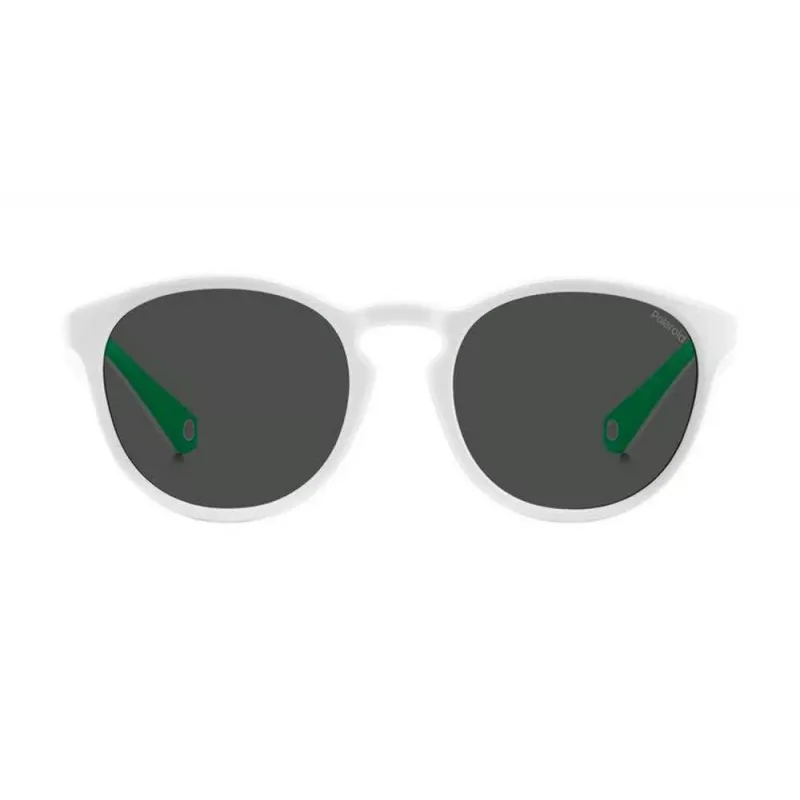 POLAROID PLD7050SVK6 Gafas de sol rectangulares unisex - Montura negra, lentes polarizadas grises, 52 mm