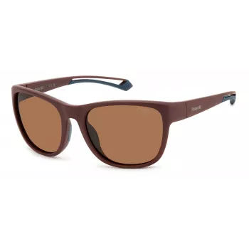 Polaroid PLD7051S7BL Gafas de sol unisex - Montura negra, lentes polarizadas grises, 57 mm