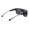 POLAROID PLD7053S60003 Gafas de sol para hombre con lente cuadrada - Montura negra, lentes grises polarizadas