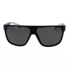 POLAROID PLD7053S60003 Gafas de sol para hombre con lente cuadrada - Montura negra, lentes grises polarizadas
