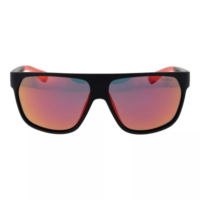 Gafas de sol de hombre POLAROID PLD7053S60BLX - Cristales grises polarizados - Montura negra - 60/12/140 mm