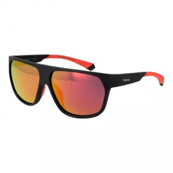 Gafas de sol de hombre POLAROID PLD7053S60BLX - Cristales grises polarizados - Montura negra - 60/12/140 mm