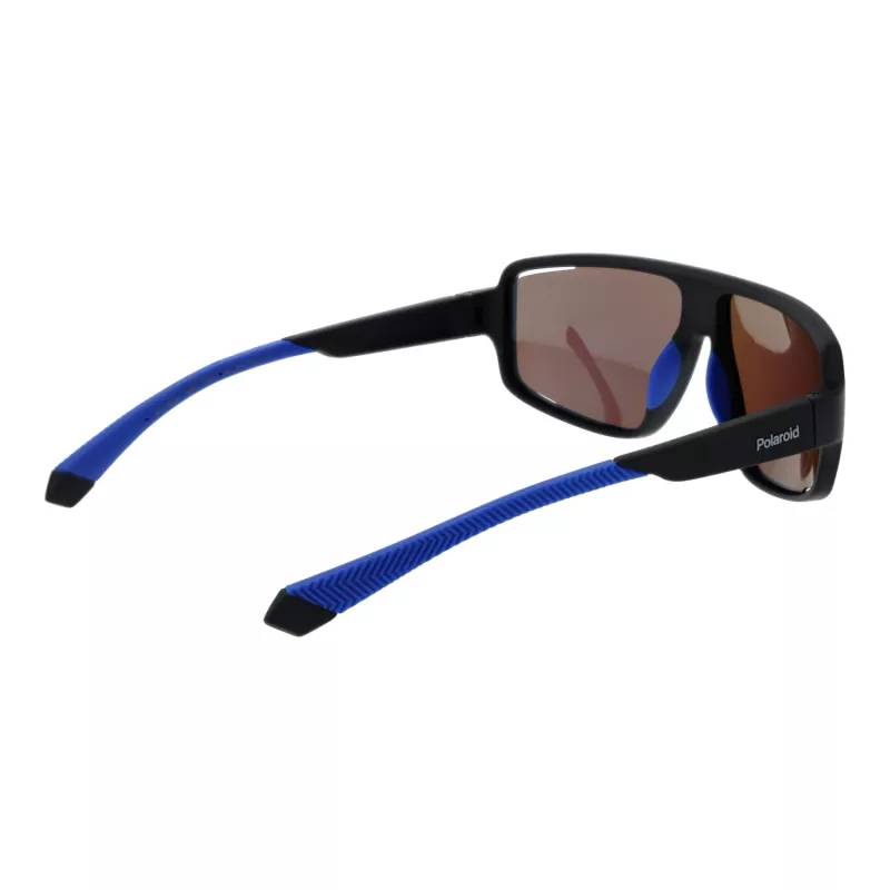 Gafas de sol Polaroid PLD7054S610VK hombre rectangulares polarizadas - montura negra, lentes grises 61 mm