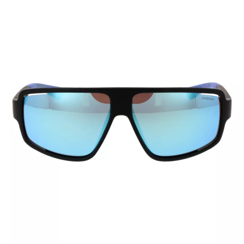 Gafas de sol Polaroid PLD7054S610VK hombre rectangulares polarizadas - montura negra, lentes grises 61 mm