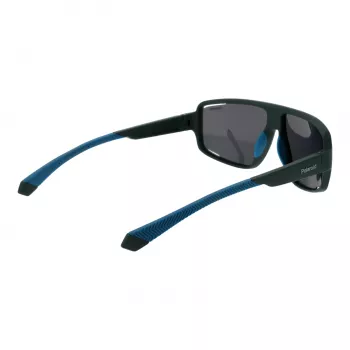 Gafas de sol de hombre Polaroid PLD7054S61DLD rectangulares - Montura negra lentes grises