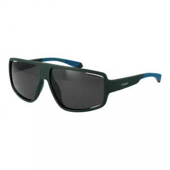 Gafas de sol de hombre Polaroid PLD7054S61DLD rectangulares - Montura negra lentes grises