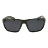 POLAROID PLD7057S60DLD Gafas de sol rectangulares de hombre - montura gris oscuro, cristales polarizados grises