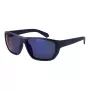 Polaroid PLD7057S60FLL Gafas de sol rectangulares polarizadas de hombre - Montura negra lentes grises