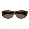 Polaroid PLD9020S086 Gafas de sol unisex Havana montura cuadrada de plástico lente polarizada marrón