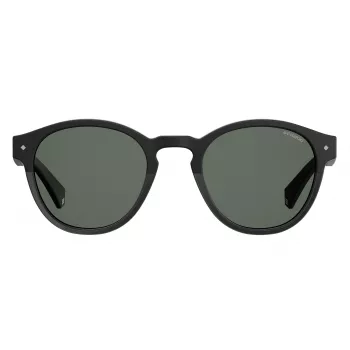 POLAROID Gafas de sol unisex PLD6042S807M9 - Montura de plástico cuadrada de cerco completo con lentes grises polarizadas - Protección UV400 - Ancho de lente 49 mm