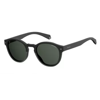 POLAROID Gafas de sol unisex PLD6042S807M9 - Montura de plástico cuadrada de cerco completo con lentes grises polarizadas - Protección UV400 - Ancho de lente 49 mm