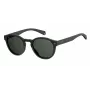 POLAROID Gafas de sol unisex PLD6042S807M9 - Montura de plástico cuadrada de cerco completo con lentes grises polarizadas - Protección UV400 - Ancho de lente 49 mm