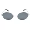 POLAROID Gafas de sol unisex PLD6066SVK6EX - Montura negra, lentes grises polarizadas, 51 mm