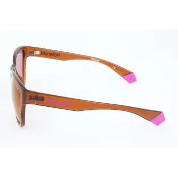 POLAROID Unisex PLD6077FS-09Q Gafas de sol polarizadas rectangulares montura negra lentes grises 58/17/140 mm