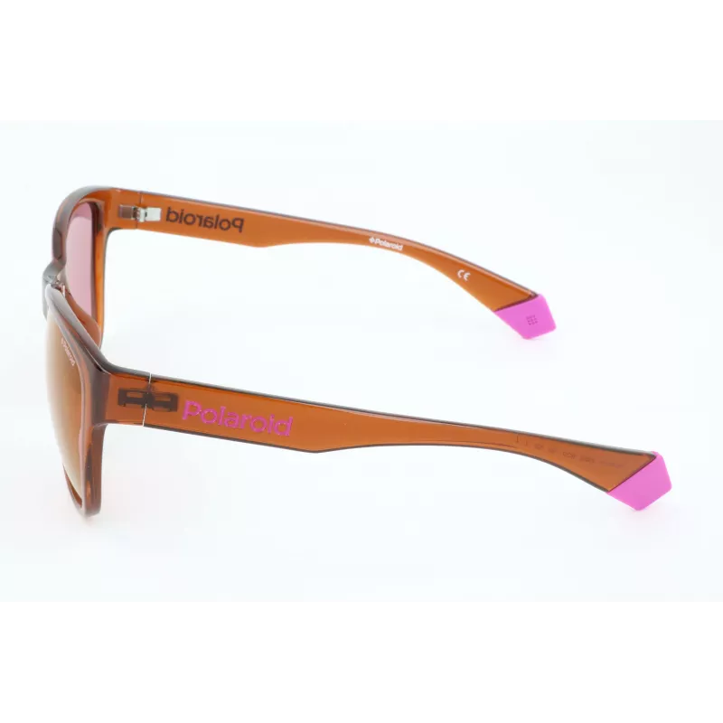 POLAROID Unisex PLD6077FS-09Q Gafas de sol polarizadas rectangulares montura negra lentes grises 58/17/140 mm